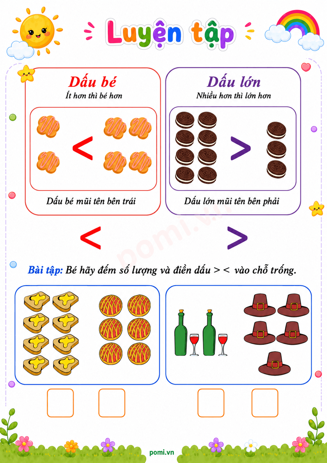 Combo học liệu cho bé gồm bài tập toán, ABC tiếng Anh và tranh tô màu động vật